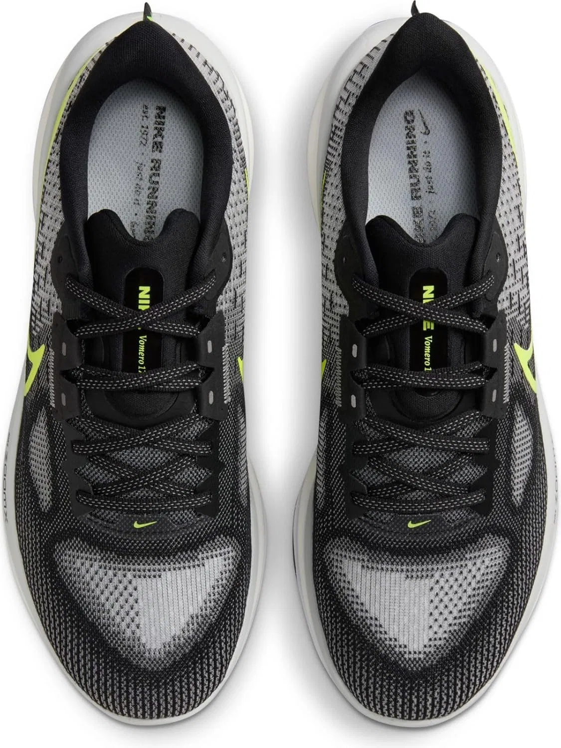 Мужские беговые кроссовки Nike Vomero 17 для бега по шоссе FB1309, Multicoloured Black Volt Lt Smoke Grey White — фото 3