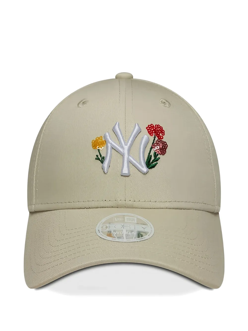 

Бейсболка 9FORTY с цветочным декором New Era Cap, бежевый