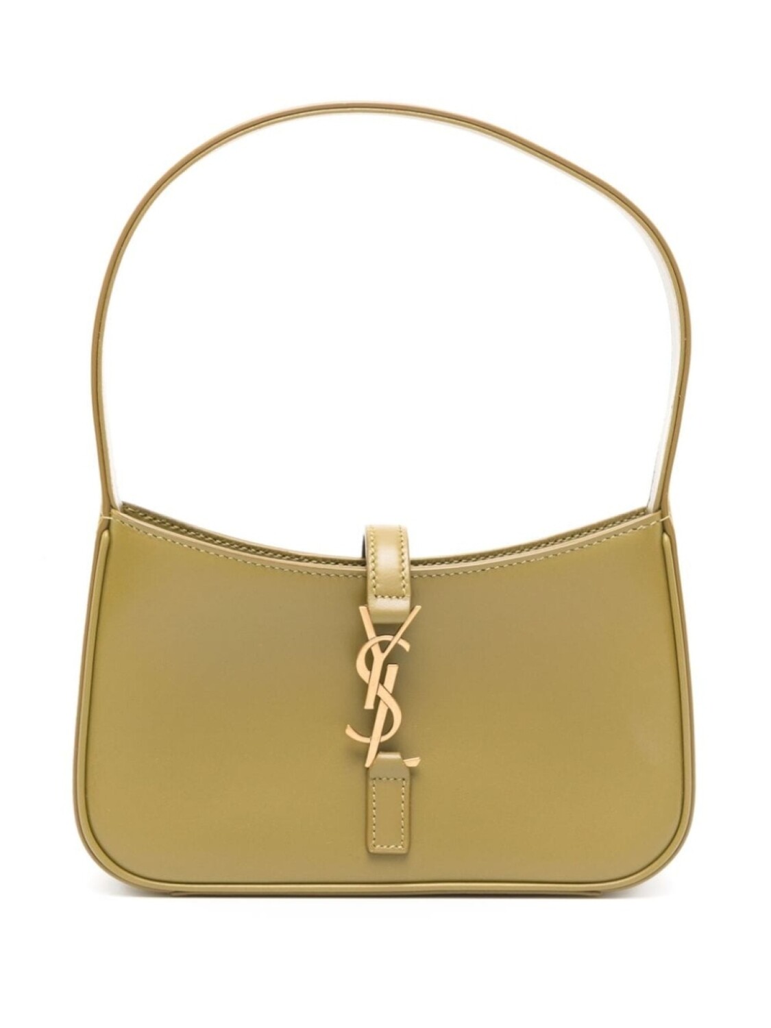 

Мини-сумка из кожи Saint Laurent Le 5 À 7, зеленый