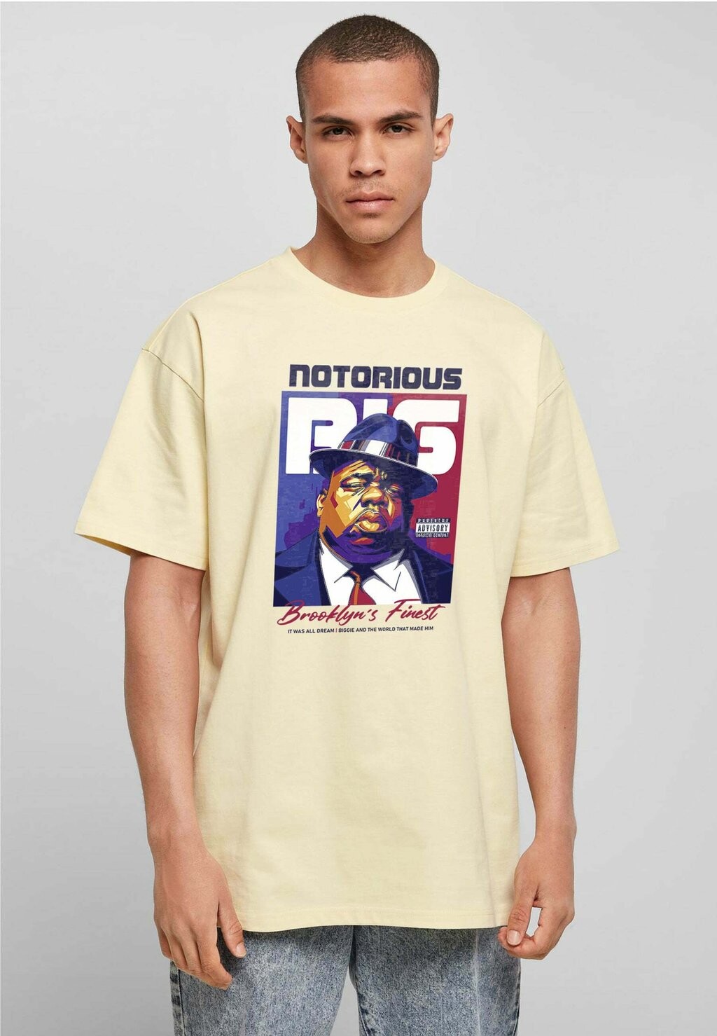 

Футболка с принтом NOTORIOUS BIG Novux, цвет yellow