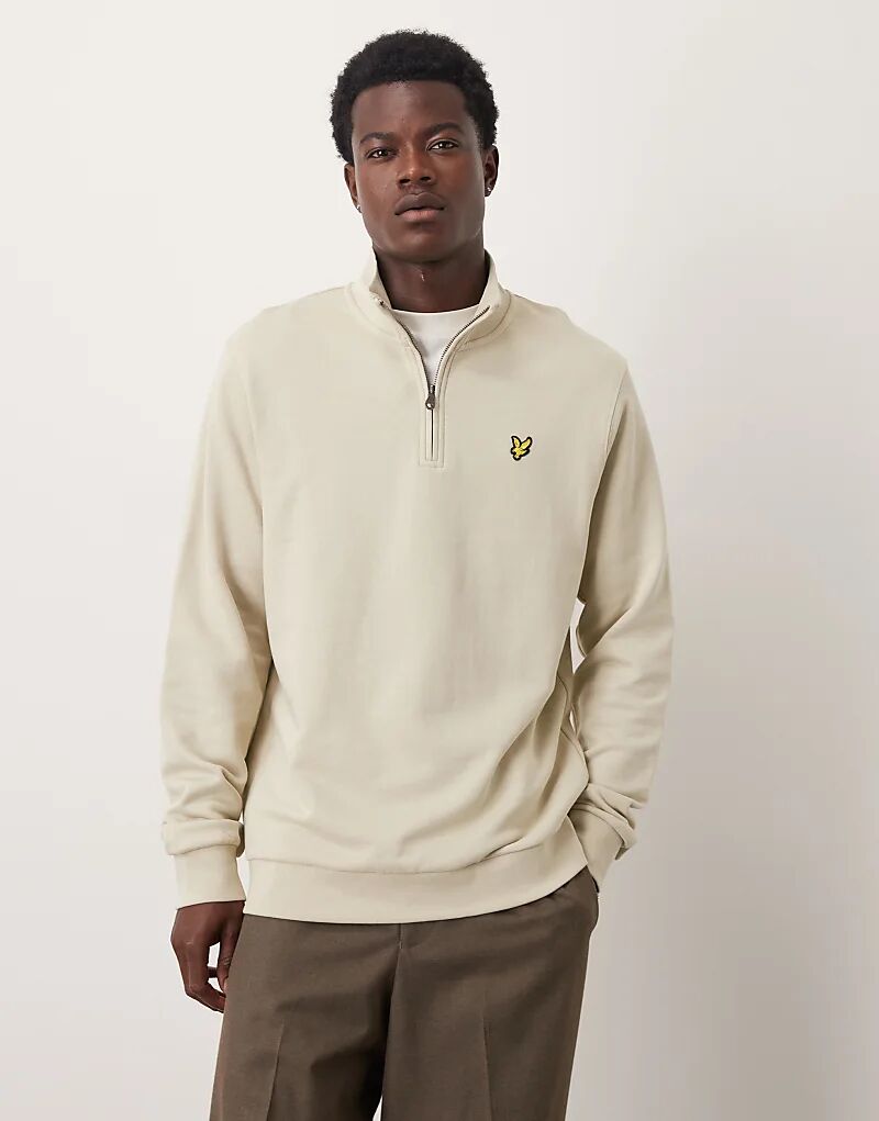 

Толстовка Lyle & Scott со средними слоями и застежкой-молнией на петле сзади, серо-коричневый цвет, цвет x865