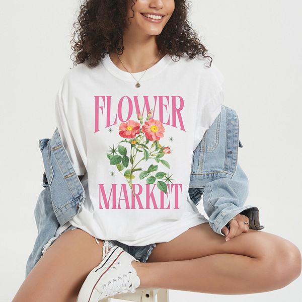 

Футболка Flower Market Sparkles с эффектом гаража Simply Sage Market, White, Белый, Футболка Flower Market Sparkles с эффектом гаража Simply Sage Market, White