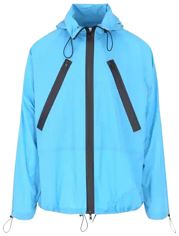 

Куртка Bottega Veneta Hooded Zip Lightweight Jacket 'Bright Blue', синий