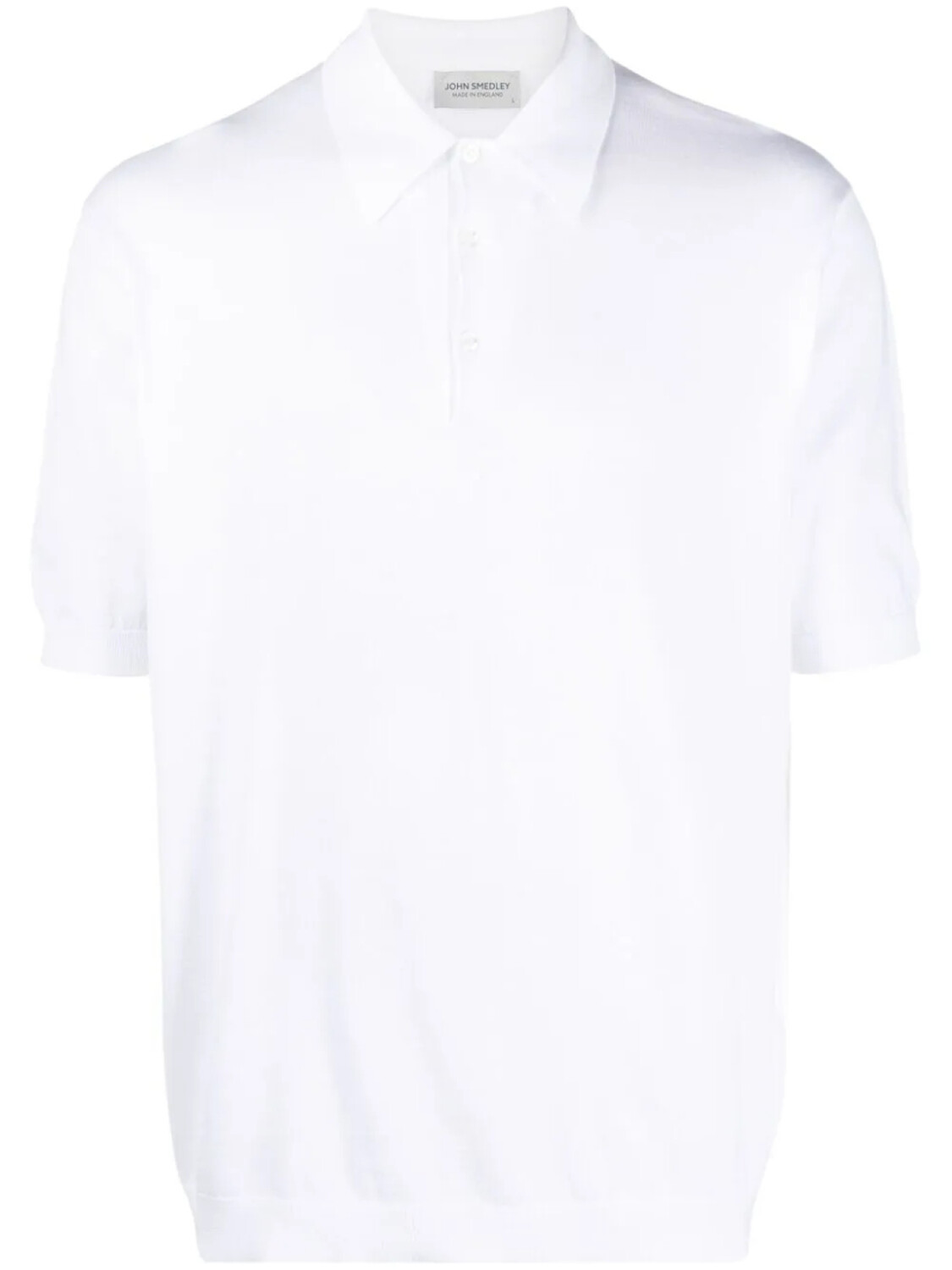 

John Smedley рубашка поло с короткими рукавами, белый
