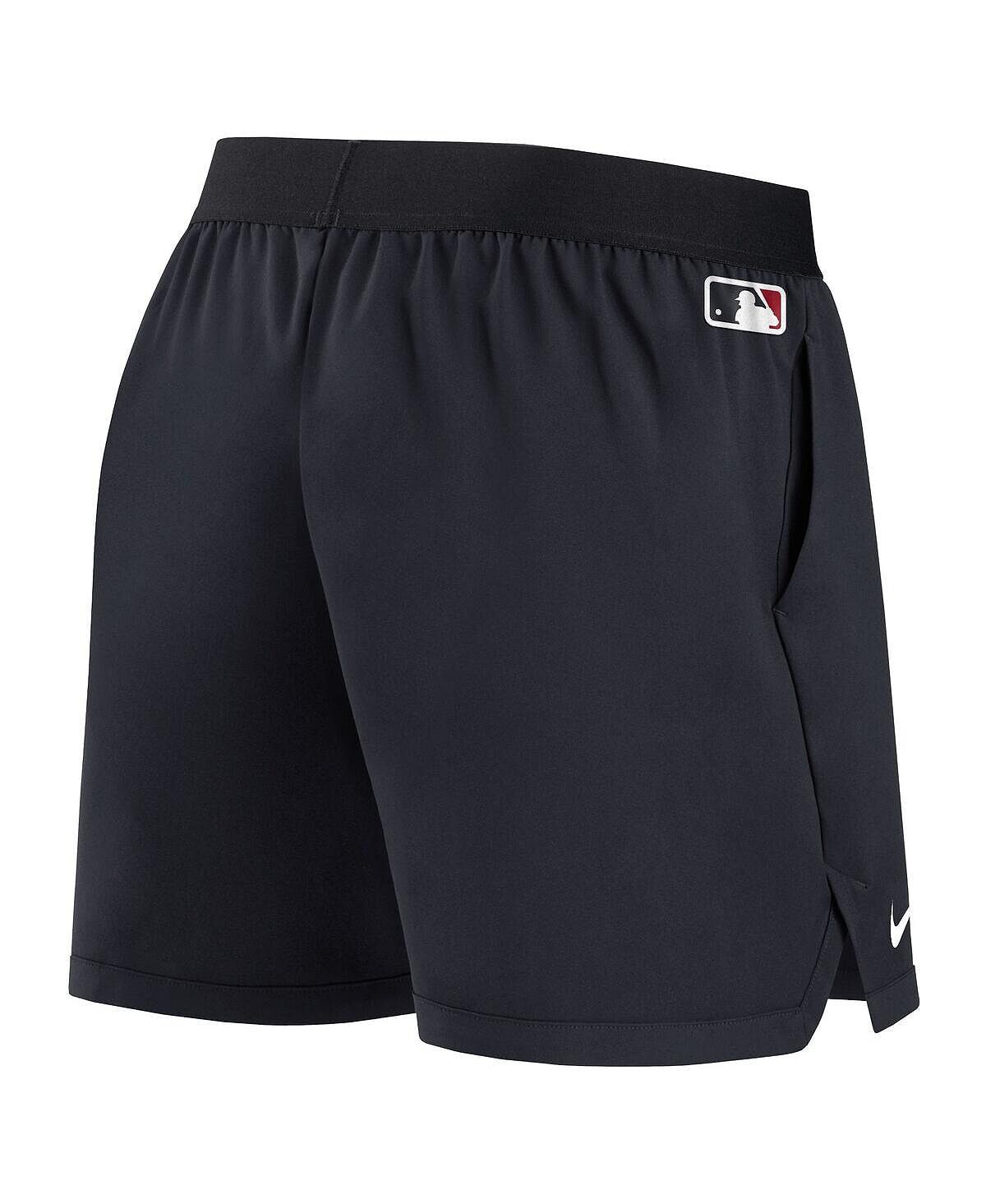 Женские темно-синие шорты Cleveland Guardians Authentic Collection Team Performance Nike, темно-синий — фото 4