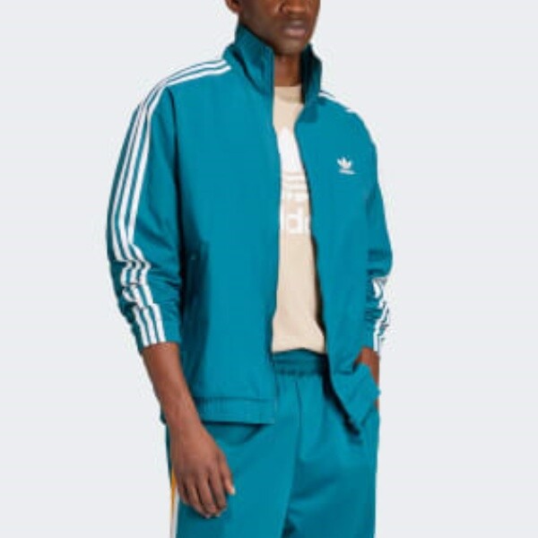 Куртка Adidas Originals Adicolor Woven Firebird, бирюзовый — фото 3