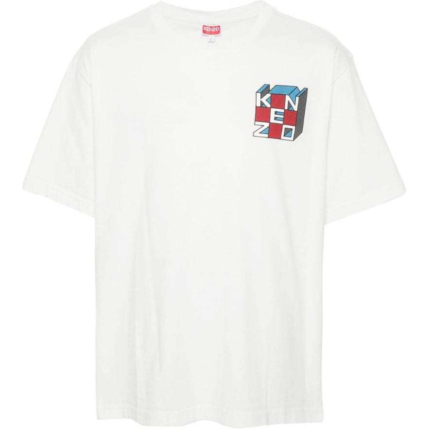 

Футболка с круглым вырезом и принтом логотипа Kube KENZO, белый
