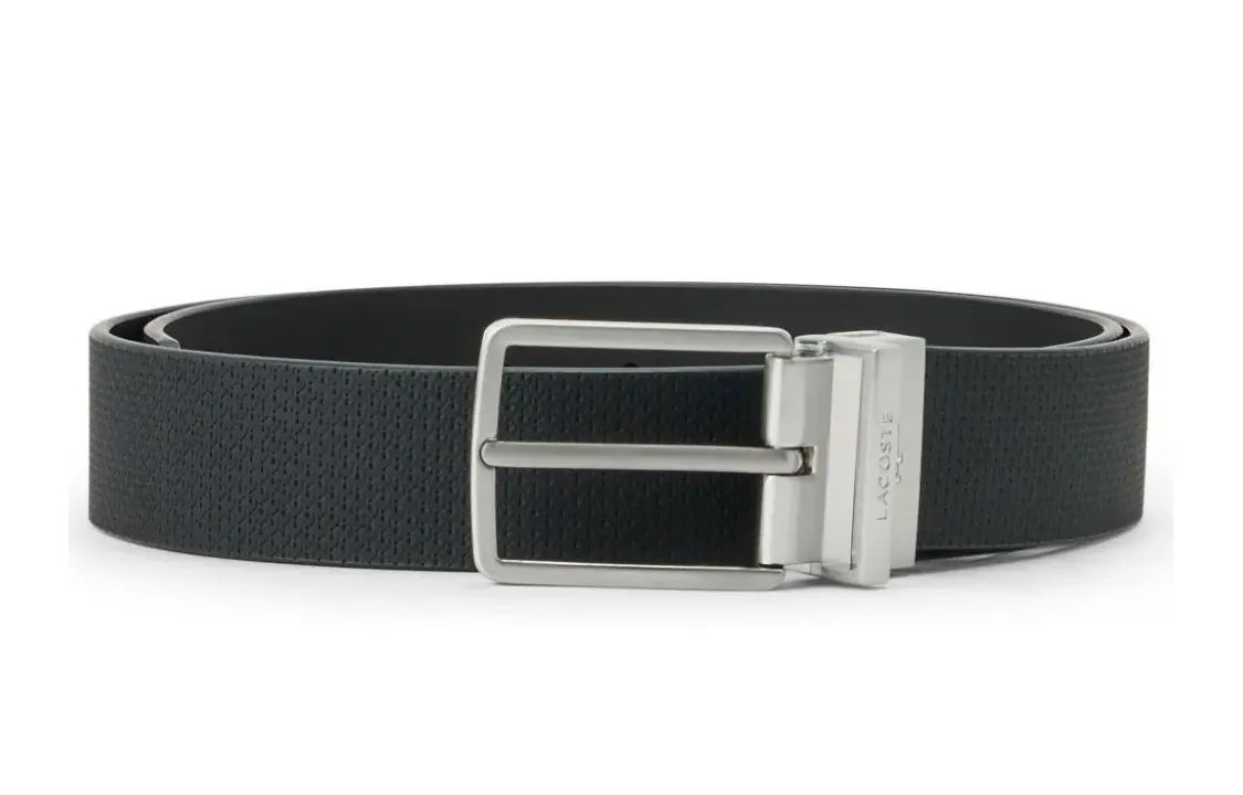 

LACOSTE Кожаный ремень с гравировкой логотипа, Black