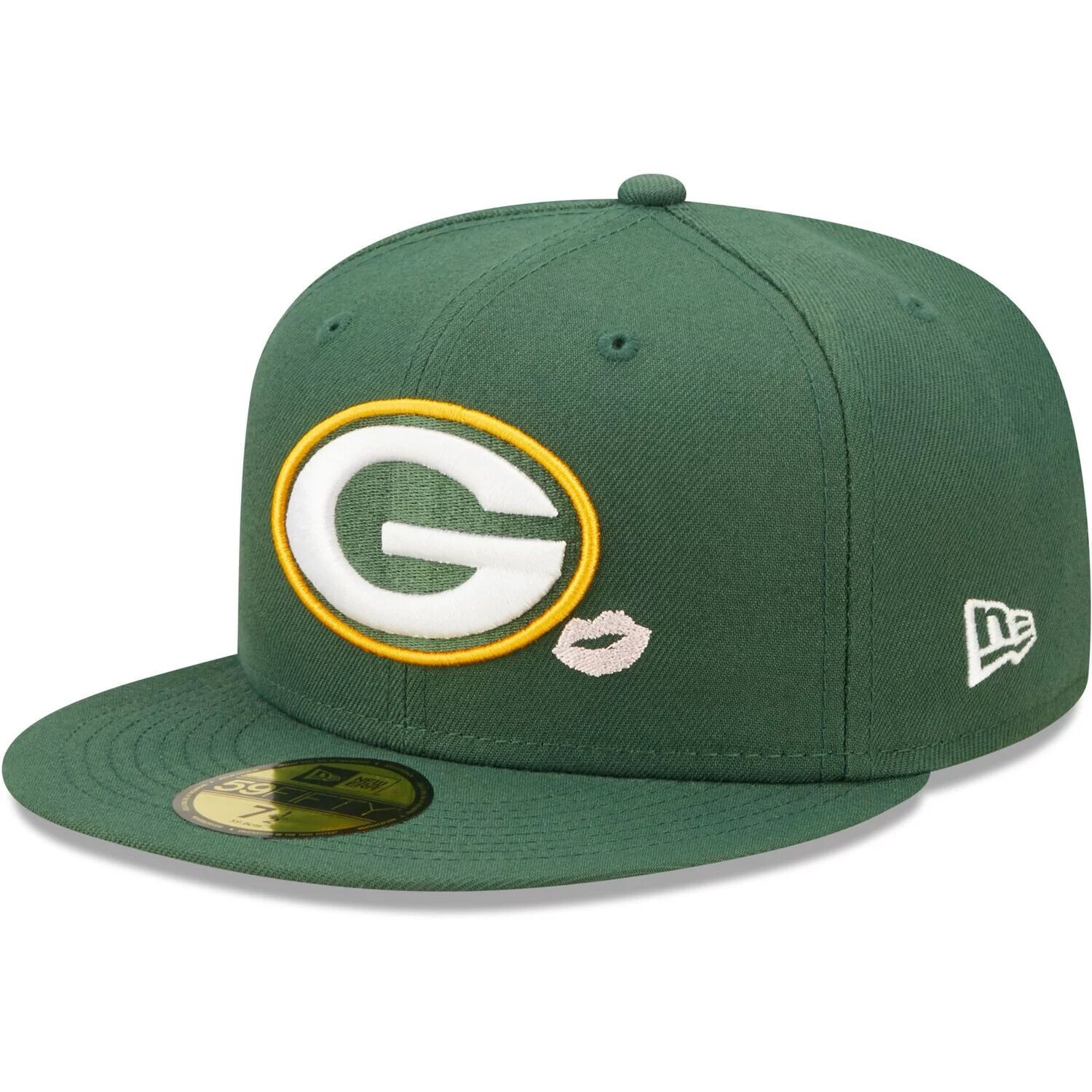 

Мужская приталенная шляпа New Era Green Green Bay Packers Lips 59FIFTY