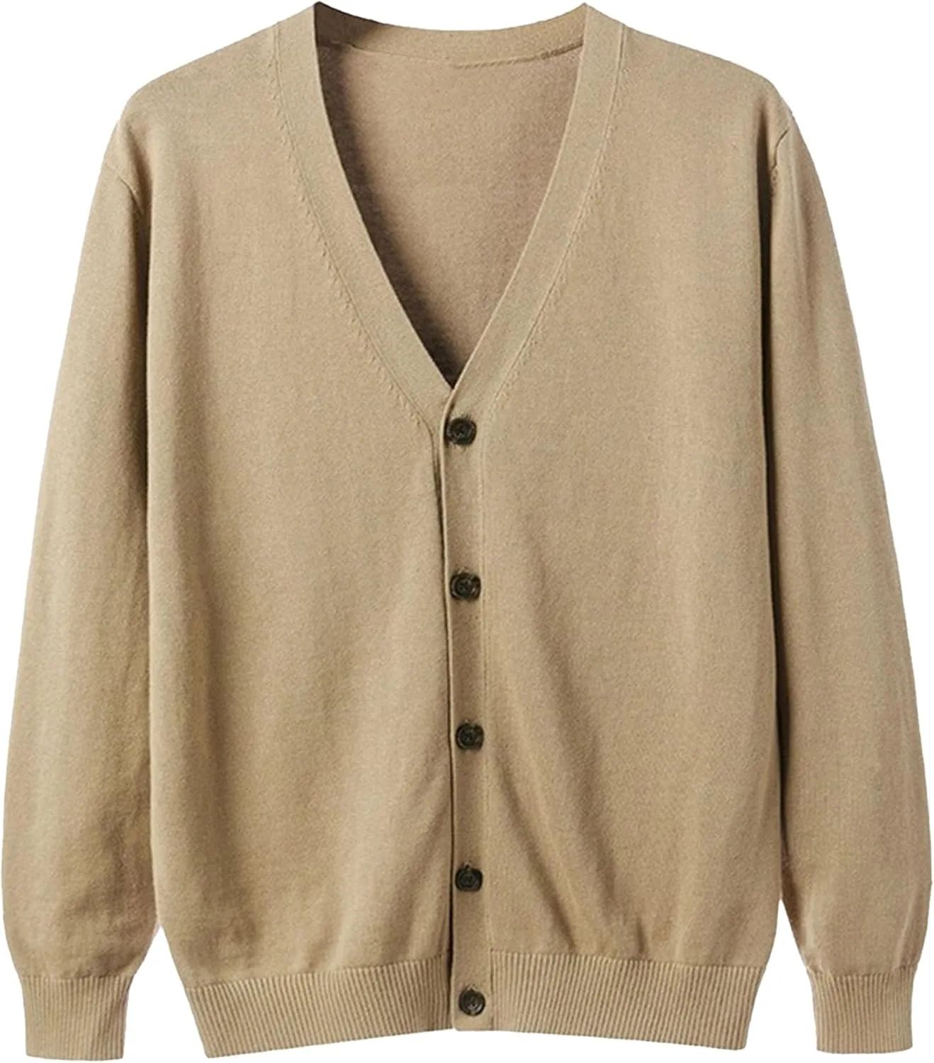 

Мужской кардиган V-образным вырезом на пуговицах, вязаный, casual, slim fit, с длинными рукавами и косой вязкой Maiyifu-GJ