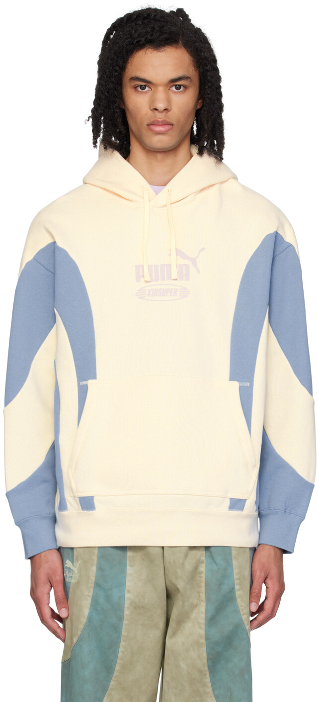 

Толстовка с капюшоном Off-White & Blue Puma Edition KidSuper