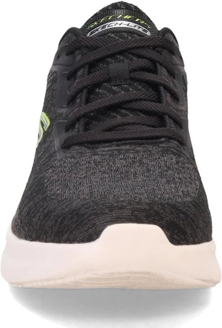Мужские кроссовки Skechers Skech-lite Pro Faregrove, 2-Black Circular Knit Synthetic Lime Trim — фото 4