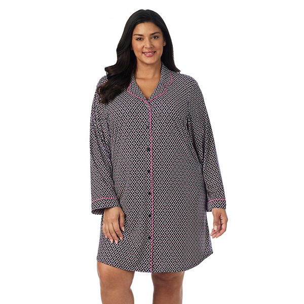 

Уютная ночная рубашка с длинными рукавами Plus size Draper James, Circle Geo