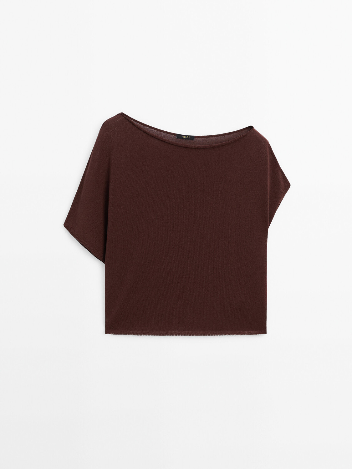 

Свитер со спущенной линией плеча Massimo Dutti, красный