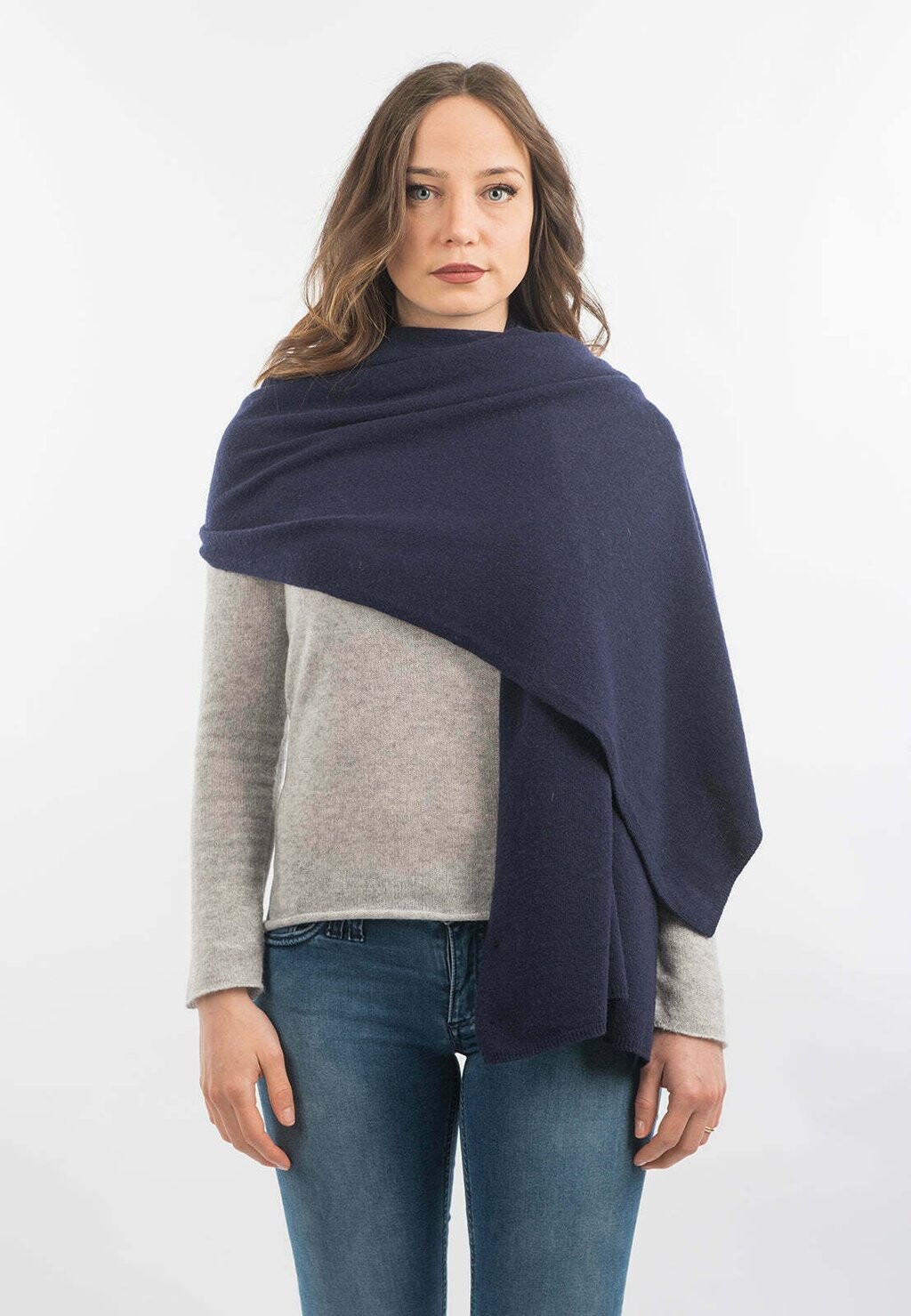 

Шарф Dalle Piane Cashmere, синий