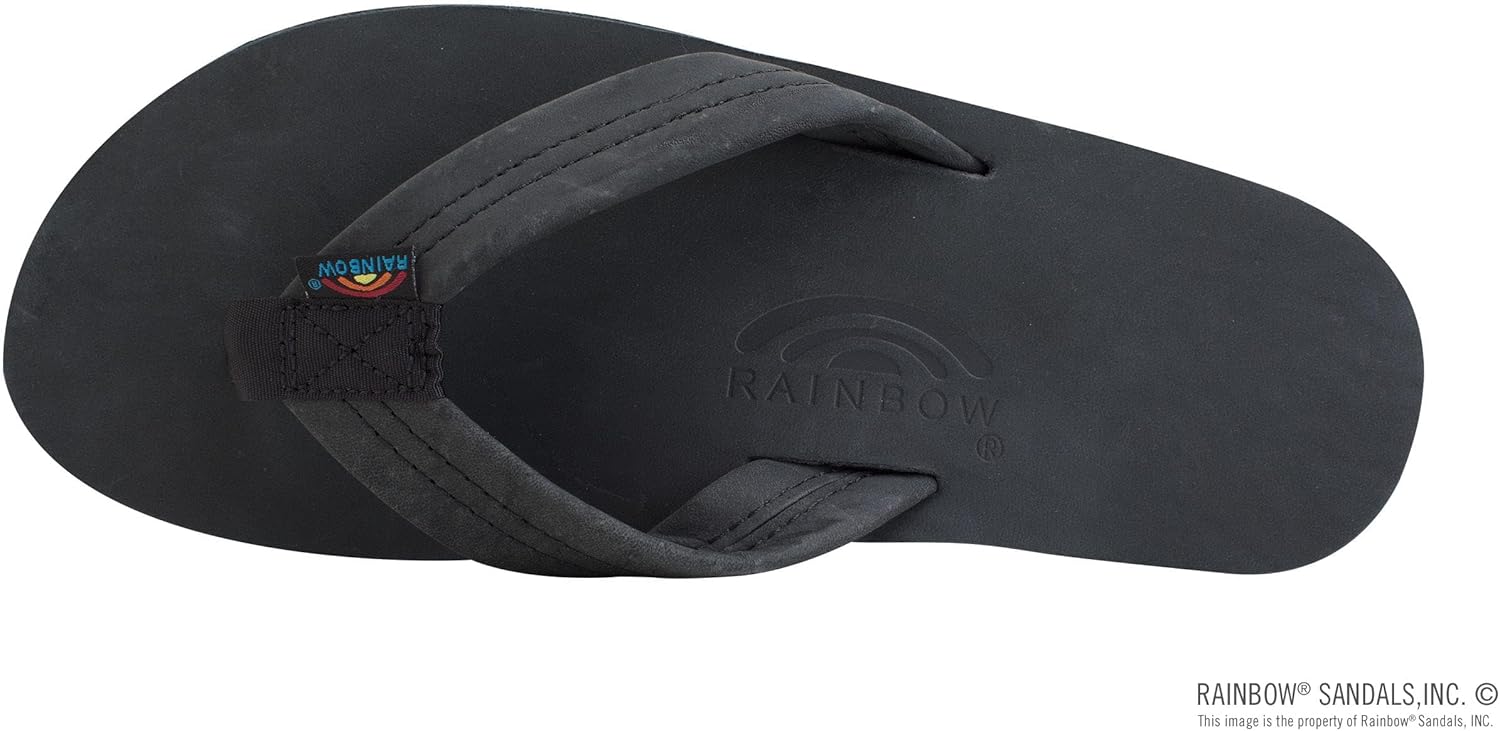 Женские сандалии Rainbow с двойным слоем и широкой застежкой с поддержкой свода стопы Rainbow Sandals, черный — фото 3