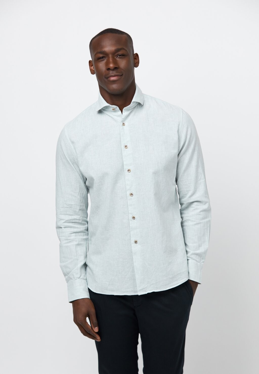 

Рубашка LINEN BLEND PROFUOMO, зеленый