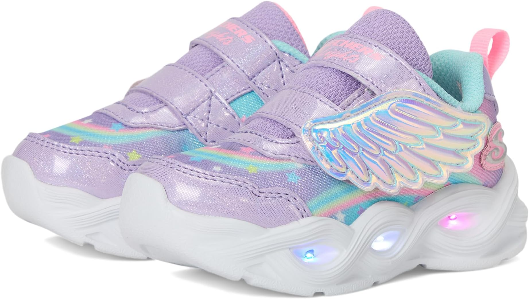 

Кроссовки SKECHERS KIDS Twisty Glow - Wing Whisper 303718N, цвет Lavender/Multi