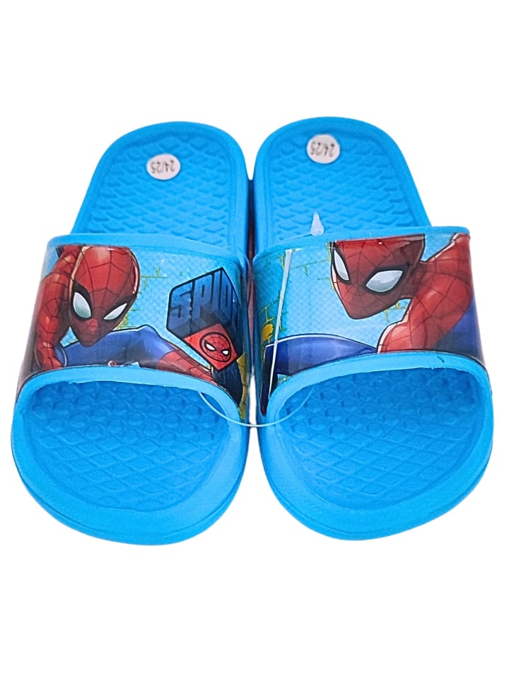 

Шлепанцы Человек-паук светло-голубого цвета Spiderman