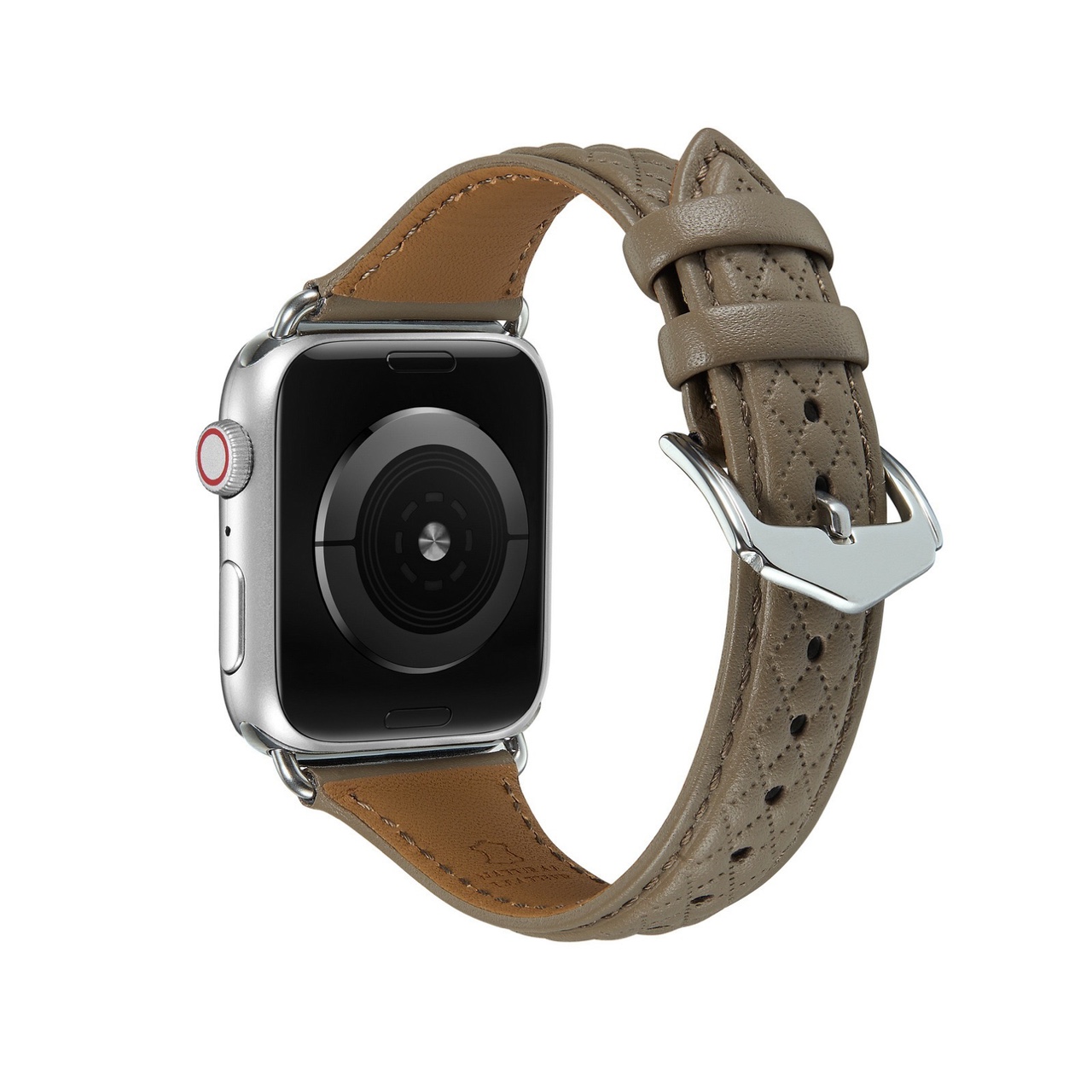 

Ремешок для часов, совместимый с Apple, из натуральной кожи CHENSONG, Elephant Gray