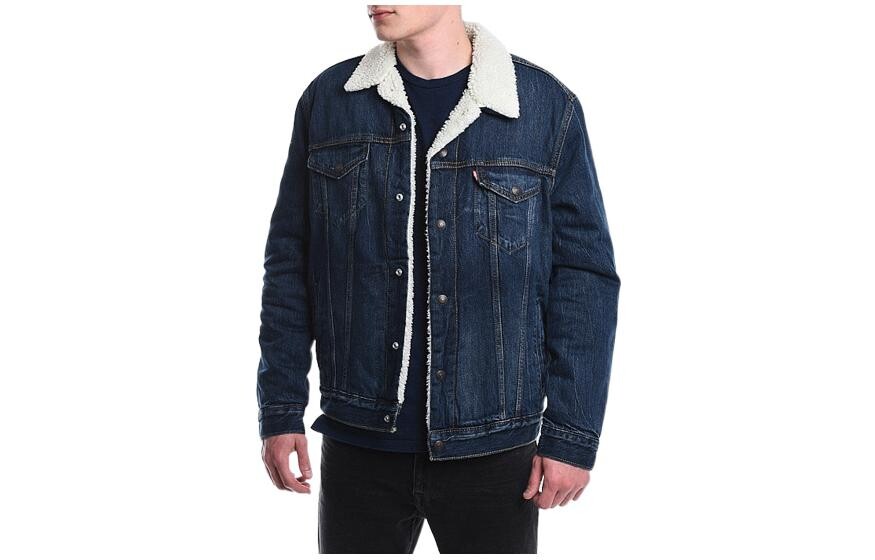 

Флисовая куртка мужская темно-синий Levis