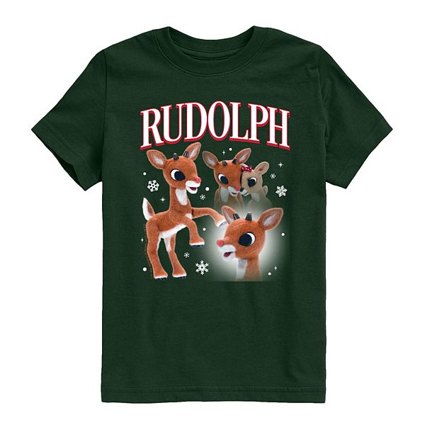 

Футболка с принтом Rudolph the Red-Nosed Reindeer для мальчиков 8-20 Licensed Character, Forest Green