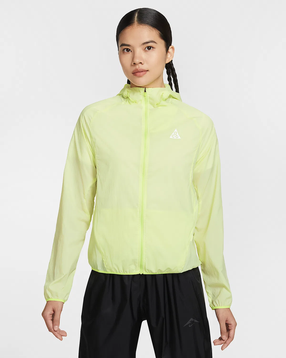 Женская ветрозащитная куртка для трейлраннинга Nike ACG Repel, Light Lemon Twist/Light Lemon Twist/Photon Dust/Summit White