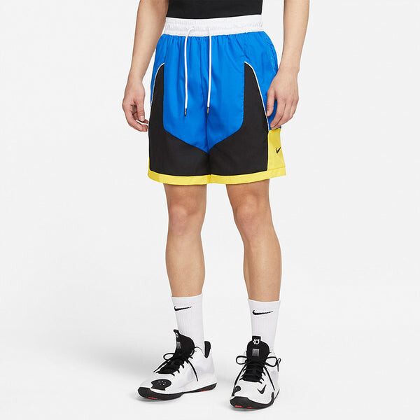 Шорты throwback colorblock woven sports basketball shorts blue Nike, синий — фото 4