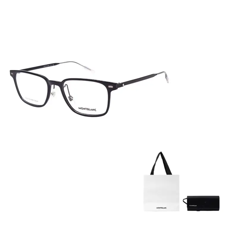 

MONTBLANC Прямоугольная оправа для очков мужская черная, Black