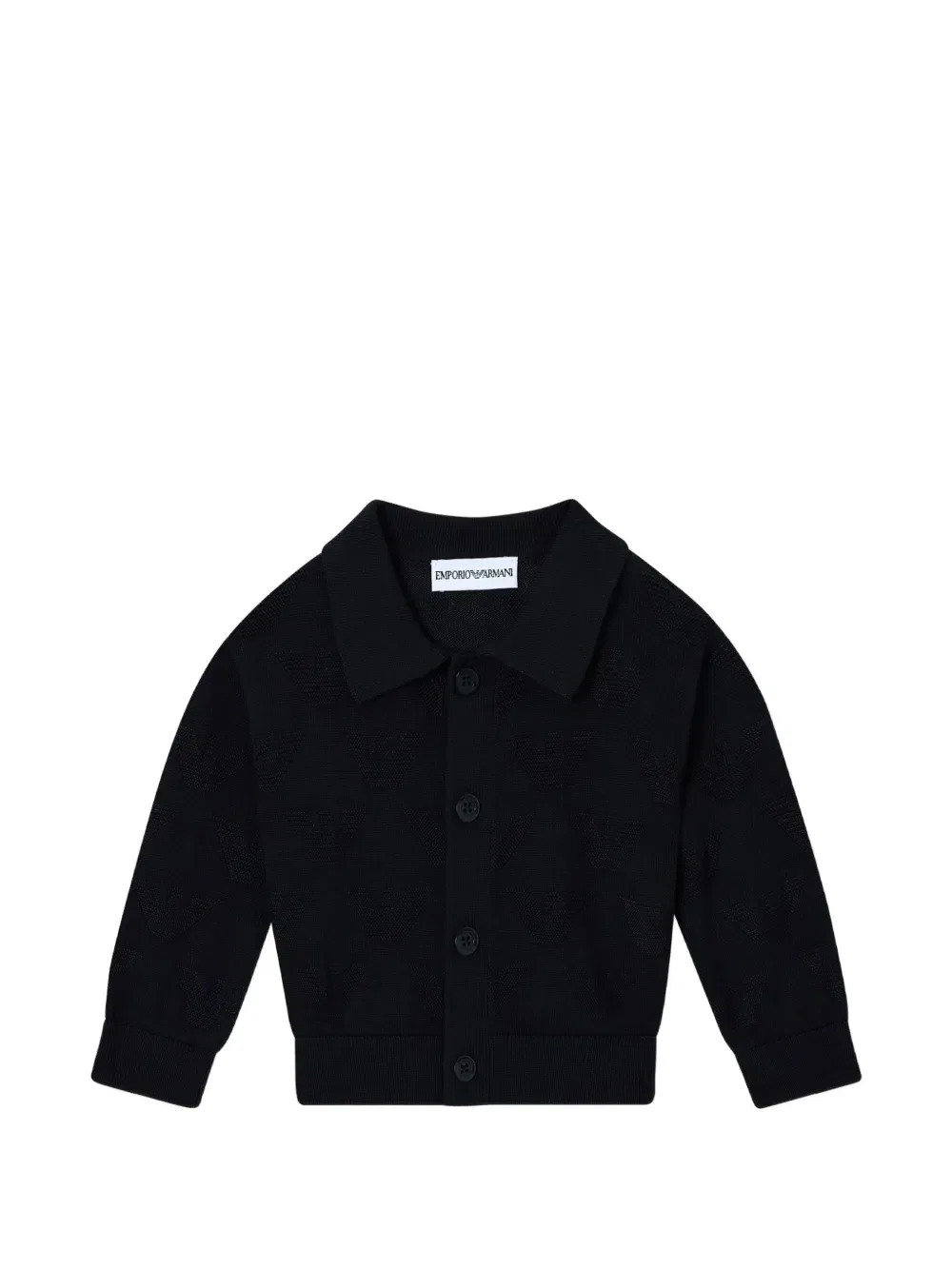 Кардиган на пуговицах Emporio Armani Kids, синий