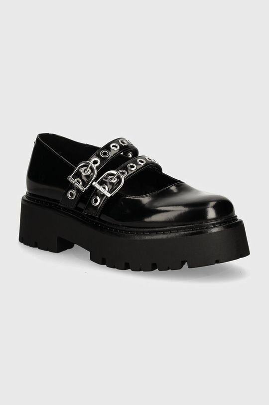 

Открытые кожаные туфли Steve Madden, черный