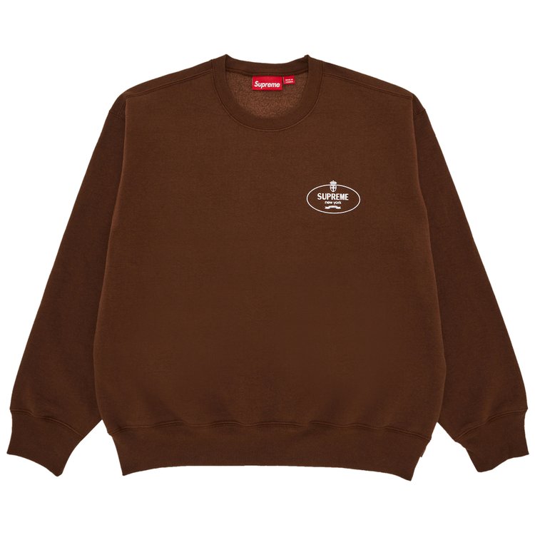 

Толстовка Supreme Crest Crewneck, коричневый