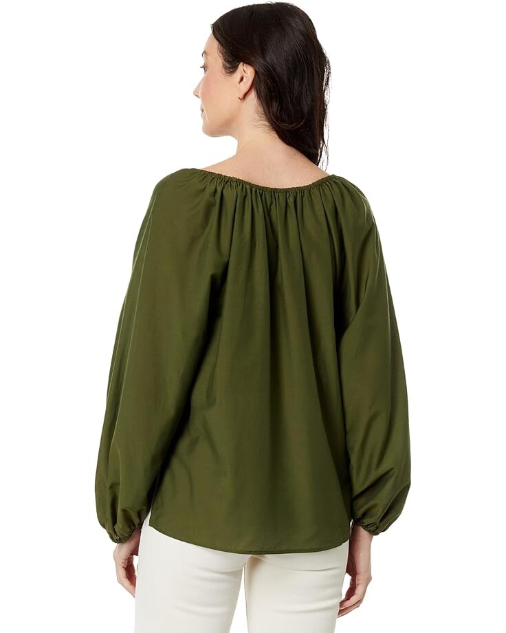 

Топ Tommy Bahama Agua Amara Long Sleeve Peasant Top, цвет Palm Verde
