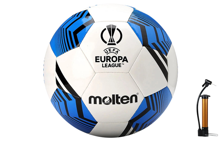 

Molten Размер 5 футбольный мяч PVC машинной строчки унисекс white blue