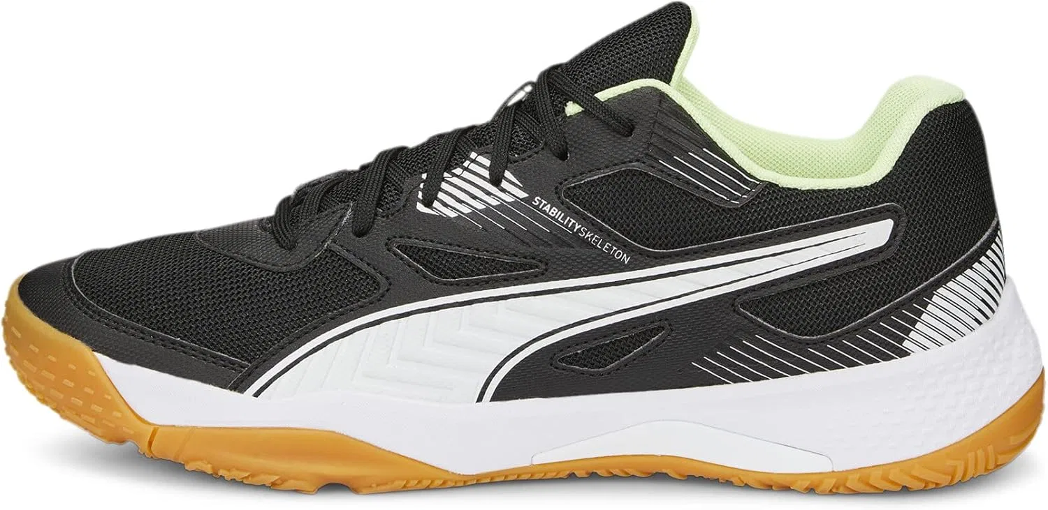 Мужские кроссовки Puma Solarflash II для игр летом, белый/черный