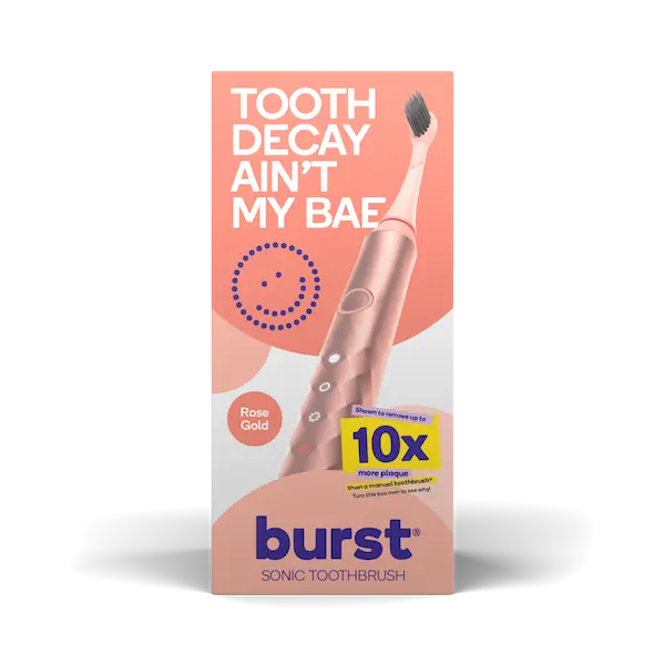 Звуковая зубная щетка розовое золото, 1 шт. Burst Oral Care Original — фото 3