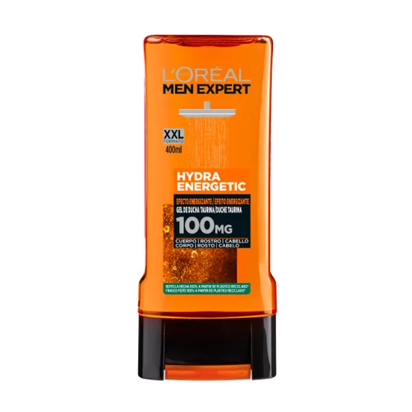 

Гель для ванн для мужчин Hydraenergetic gel de baño L'Oreal, 400 ml