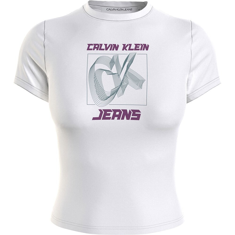 

Футболка Calvin Klein Jeans Hyper Real Y2K Fitted, белый