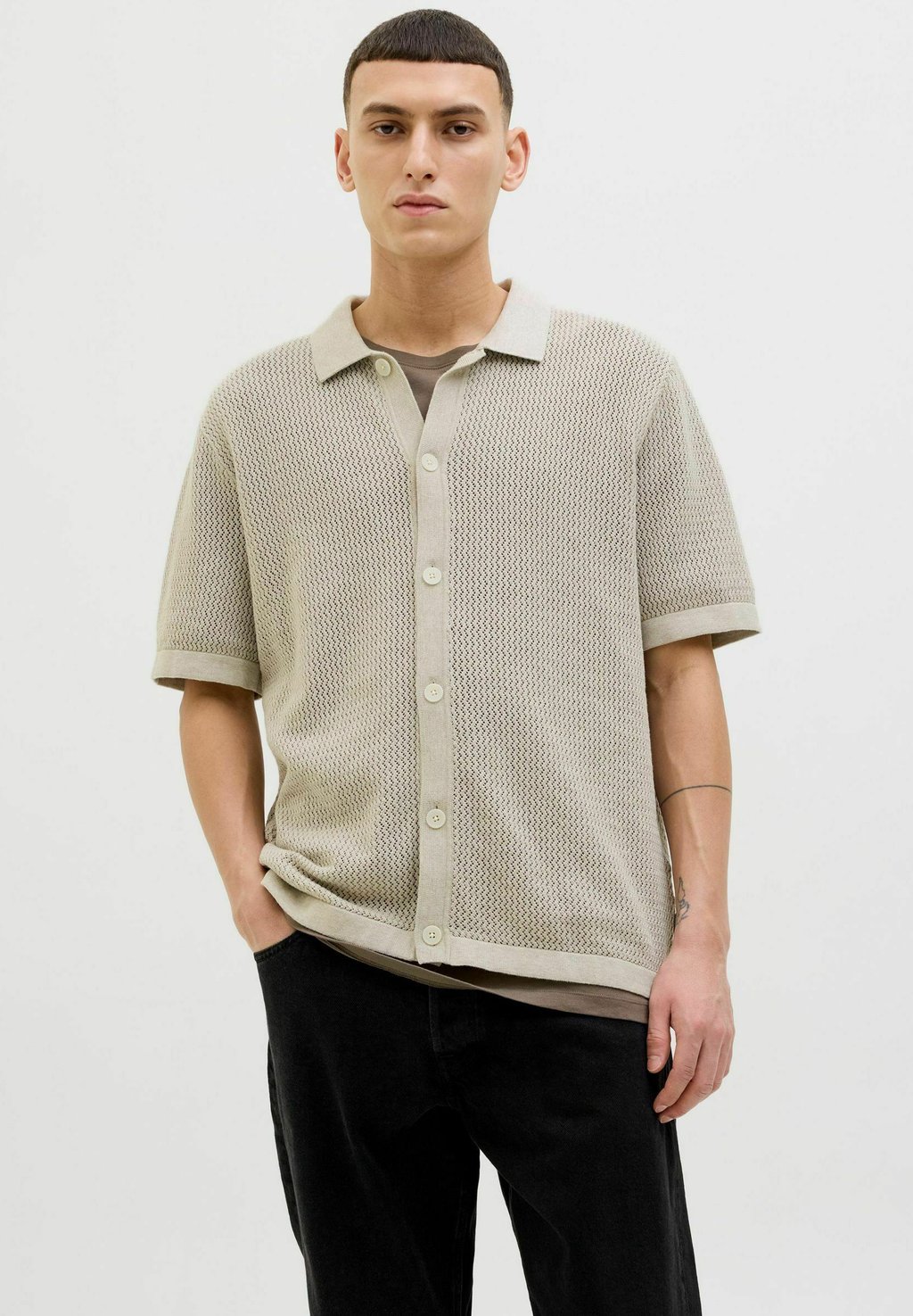 

Рубашка EINFARBIG Jack & Jones PREMIUM, слоновая кость