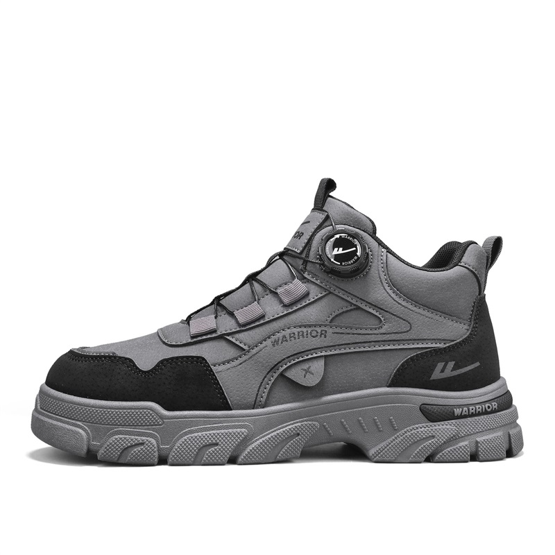 

WARRIOR Ботинки Combat 4 см мужские серо-черные