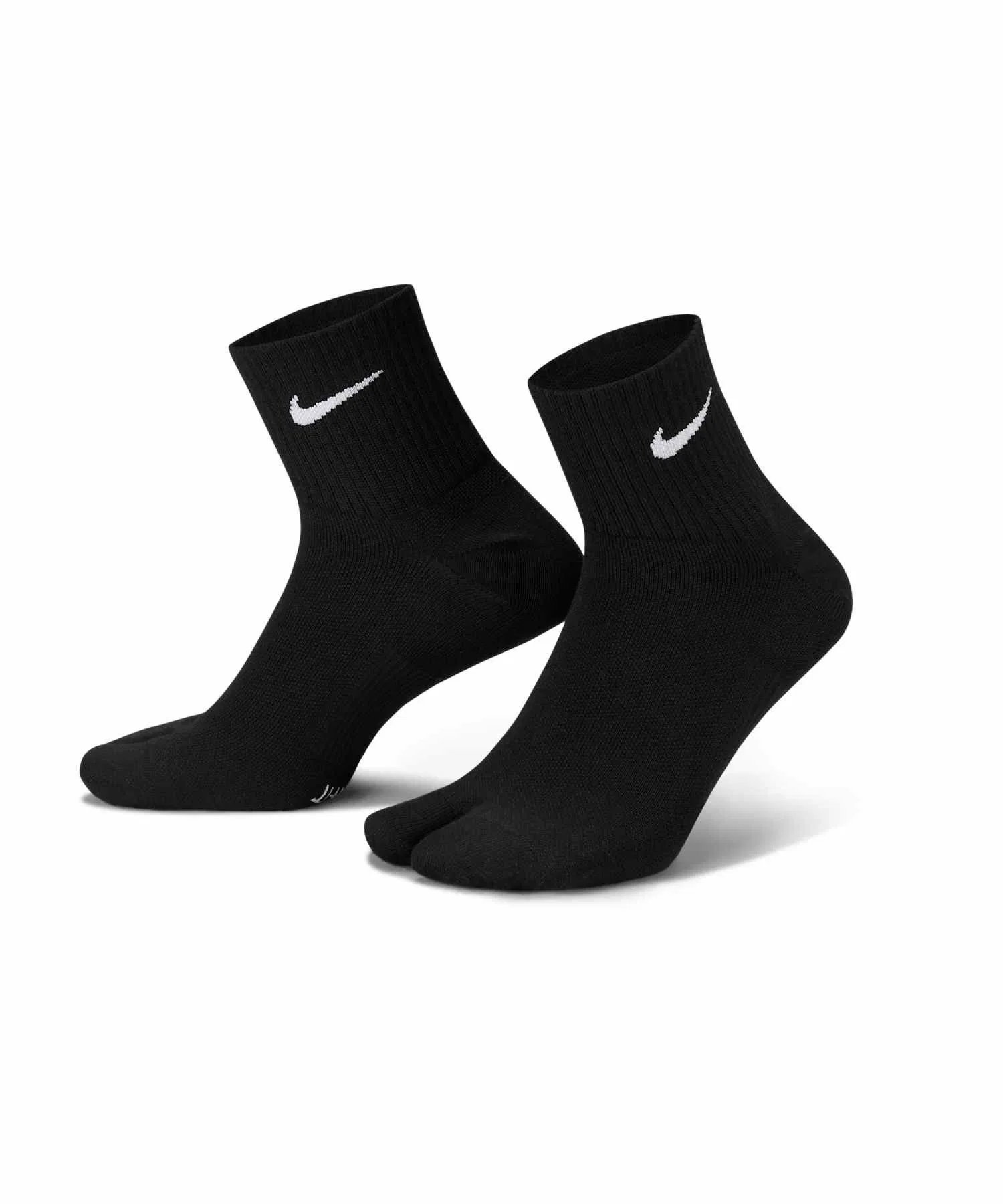 Легкие носки Nike Everyday Plus с раздельным носком (DV9475-010), черные.