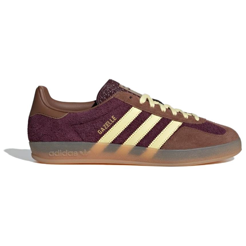 Adidas Gazelle Indoor Бордовый Почти Желтый Adidas Originals, Коричневый Желтый — фото 2