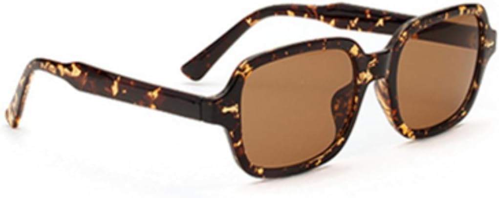 

Модные солнцезащитные очки для мужчин и женщин, маленькая оправа, желтые солнцезащитные очки, женские ретро-очки с заклепками, защита от УФ-излучения UV400 SZVVBKK, Leopard-brown