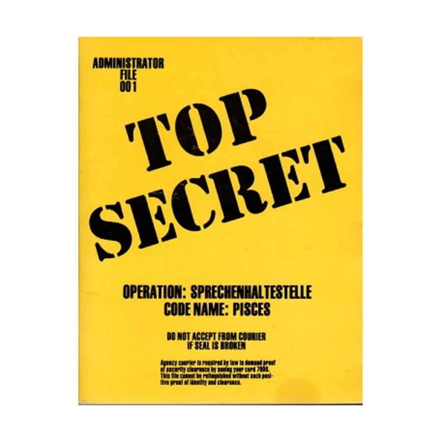 

Модуль Introductory Module - Operation - Sprechenhaltestelle, Top Secret