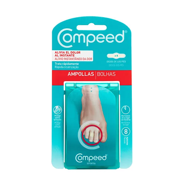 

Повязки для борьбы с болью в пальцах ног Ampollas Compeed, 8 UD