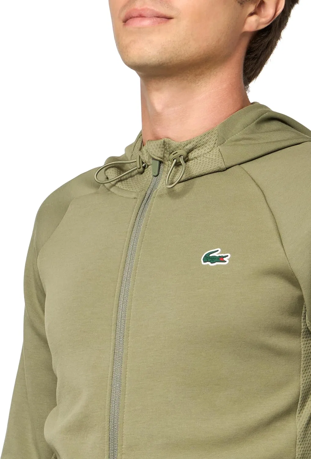Куртка спортивная Lacoste, цвет Khaki — фото 3