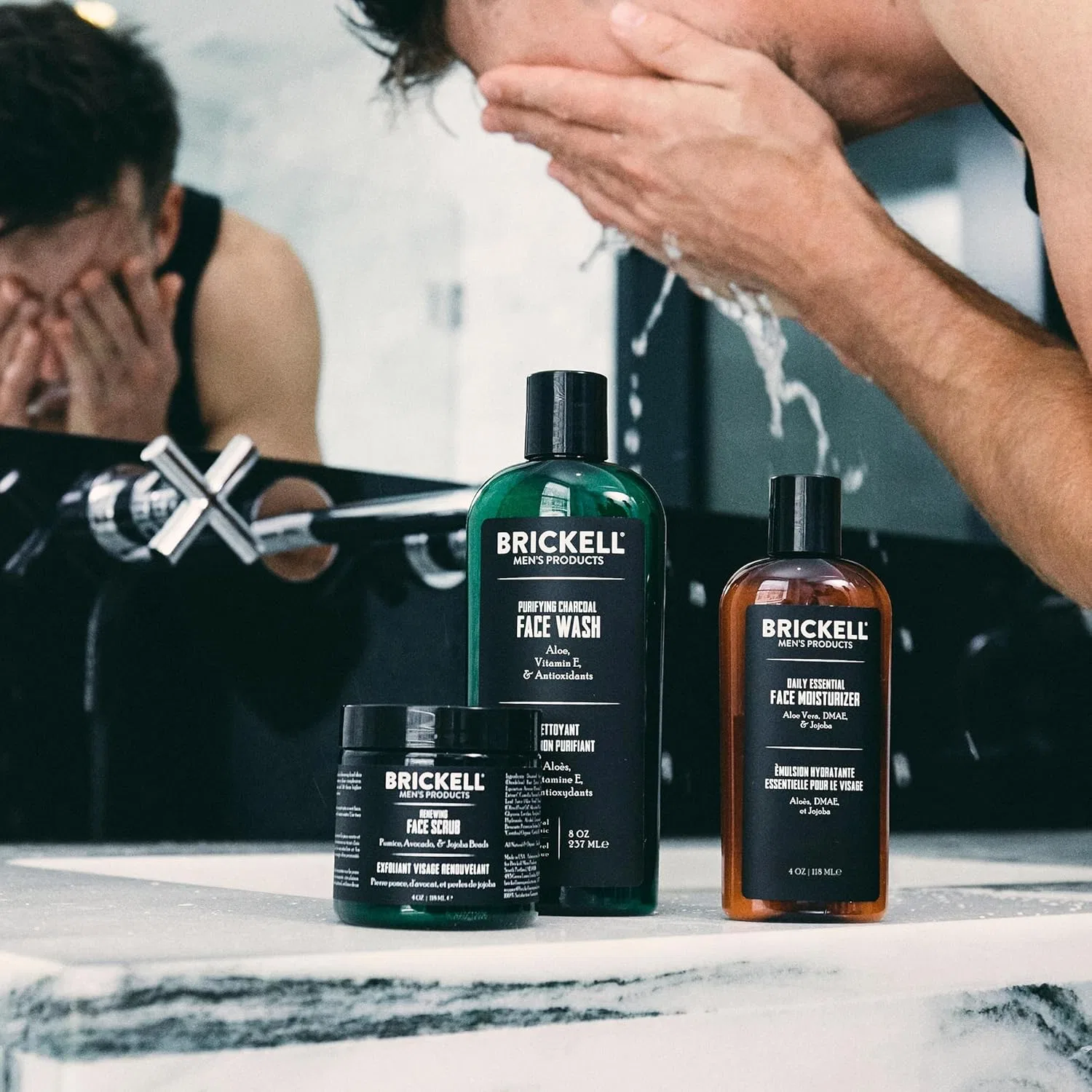 Мужской набор для ухода за лицом Brickell Men's Daily Advanced Face Care Routine II Brickell Men'S Products — фото 3