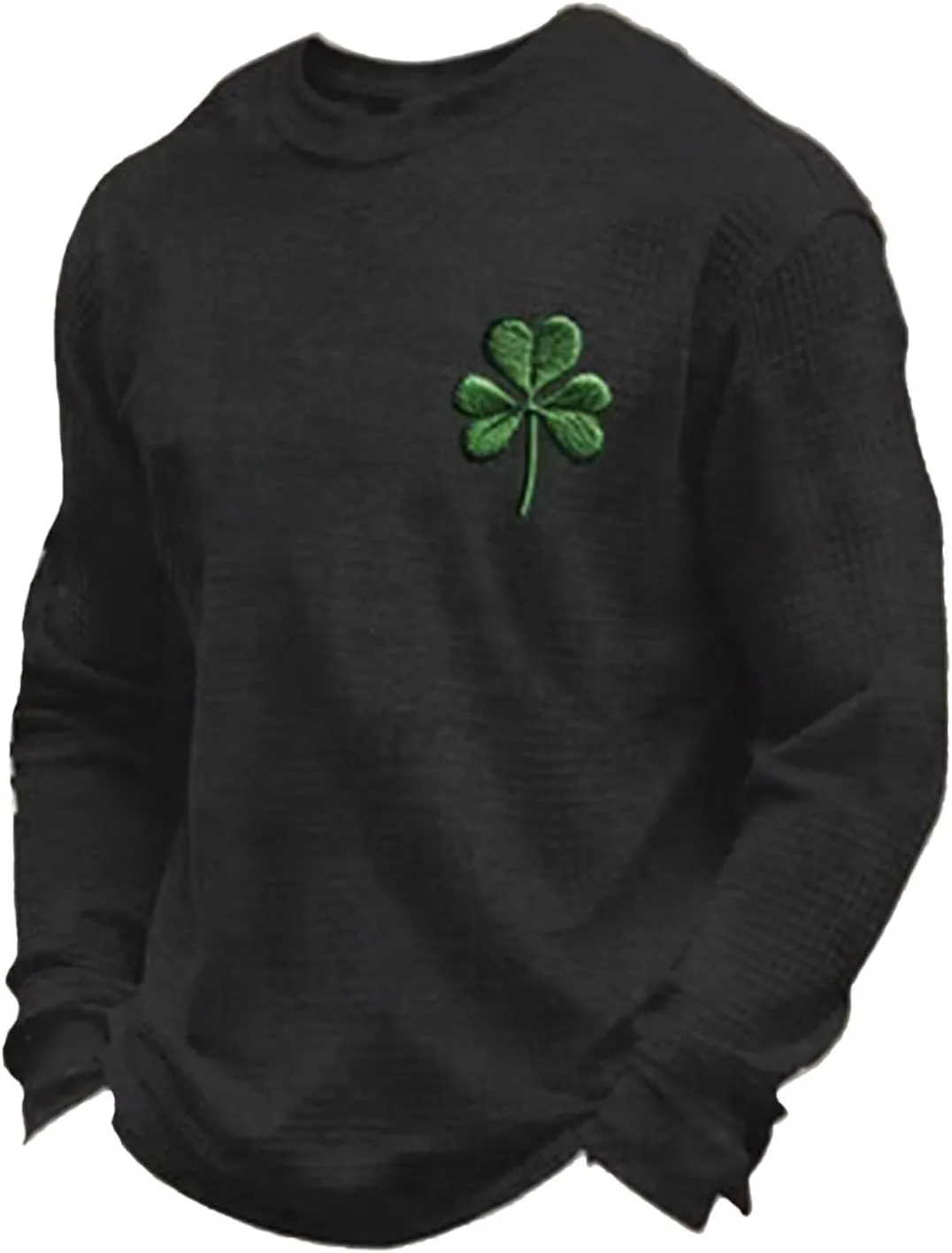 

Футболка с длинным рукавом St Patricks Day, принт Shamrock XINGJIAARTS