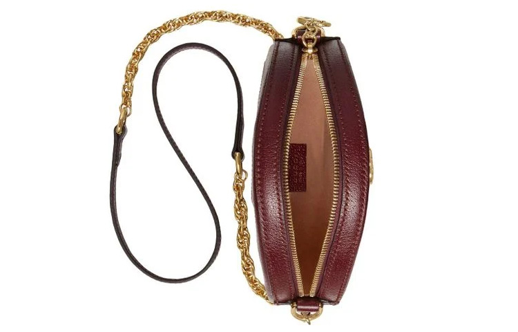Женская мини-сумка через плечо из натуральной кожи GUCCI — фото 3