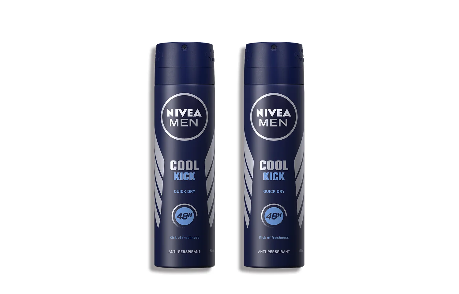 Мужской сухой и свежий антиперспирант-спрей NIVEA, Ocean Cool Antiperspirant Aerosol 150ml*2